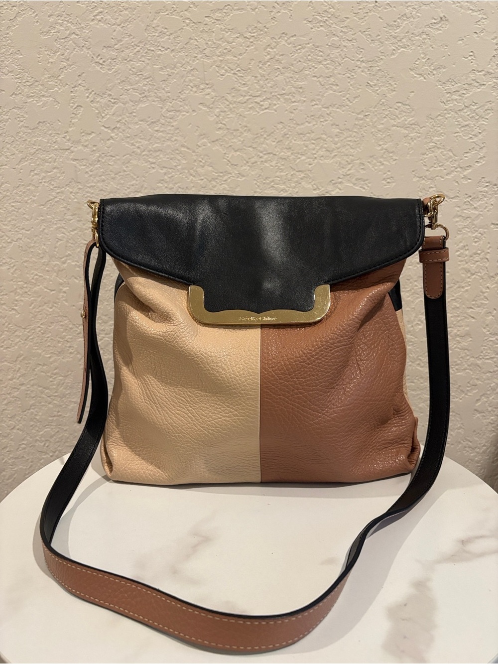 See By Chloe Colorblock Leather Crossbody Bag